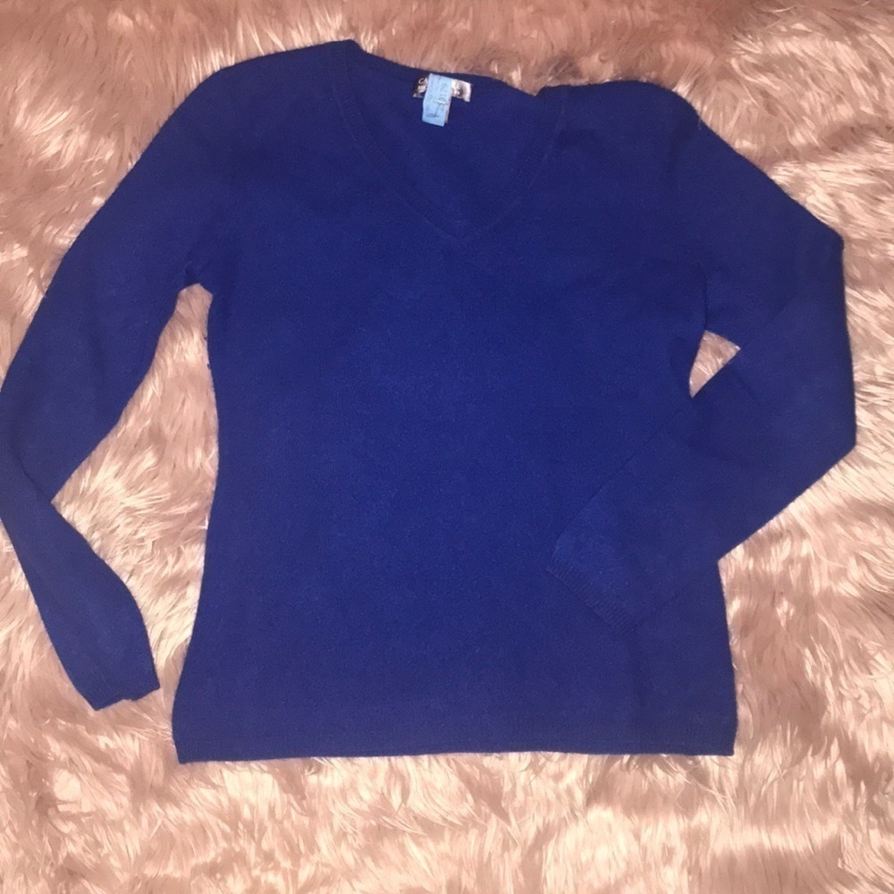Royal Blue Cashmere Sweater